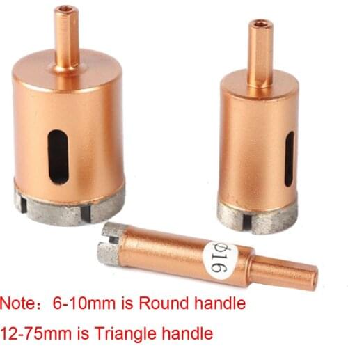 1PCS Gold 6-75mm Marble Opener Diamond Core Bit Hole Saw Drill Bit For Marble Granite Brick Tile Ceramic Concrete Drilling 8mm