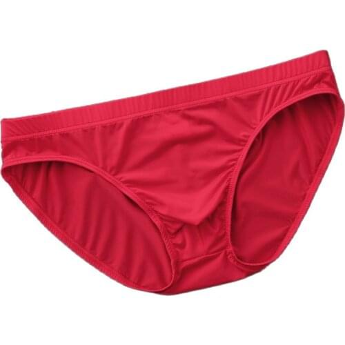 Wholesale 2PCS/Lot Men s Ice Silk Underwear Sexy Male Comfotable Ice Silk Briefs Breathable Health Man Pants