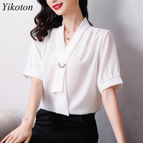 Атласные блузки YIKOTON China At AliExpress