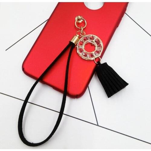 Suede Tassel Key Chain Black keychain ring Holder men/women Bag/Handbag/Purse Car porte clef hanging Adornment badge wrist strap