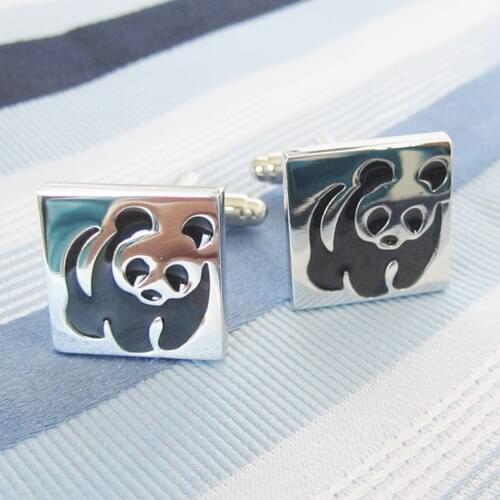 Panda Cufflink 15 Pairs Wholesale Free Shipping