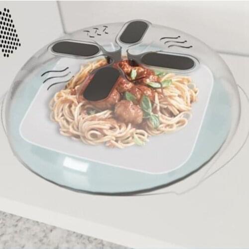 MLGB Microwave Oven Splash Proof Cover Safety Cover Magnet Plastic Hovering Cover Heating Cover
