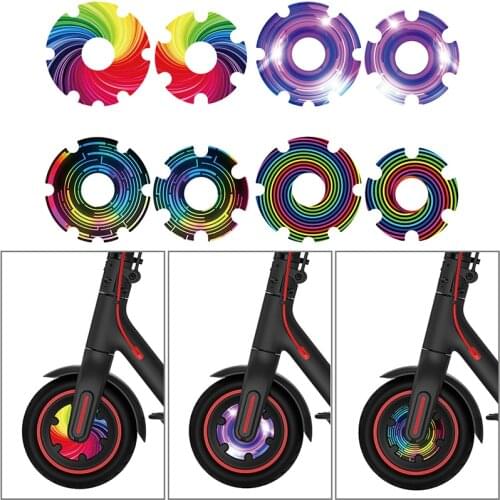 1Pair Electric Scooter Front Wheel Sticker Motor PVC Motor Protective Cover Shell Kick Accessories for M365 pro PVC Motor Shell