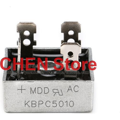 10pcs KBPC5010 50A/1000V square bridge rectifier bridge stack silicon bridge rectifier