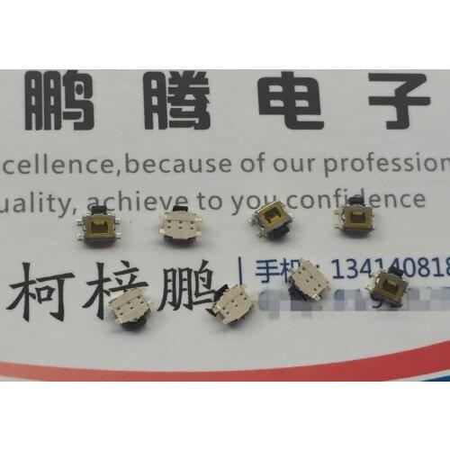 10PCS/lot Imported South Korea small turtle side button mobile phone power button, tablet MP3 touch, patch 4 feet without column