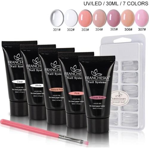 3Pcs/kit UV Set Clear Acrylic Builder UV Gel Polish Quick Building For Nails Extensions Gel Varnish Soak Off Hard Jelly