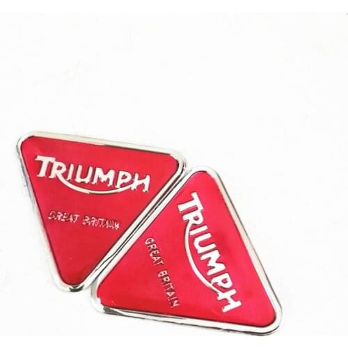 3D Motorcycle Decal Screw Patch Sticker Case for Triumph 675/675R SPEED TRIPLE 1050/1050R TIGER 800 Aluminum Epoxy Red