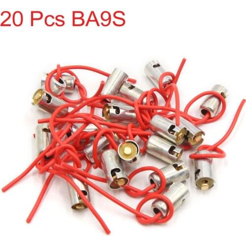 4pcs BA9S LED Bulb Car Vehicle Door Dome Panel Light Socket Holder Connector Car Headlight Connector