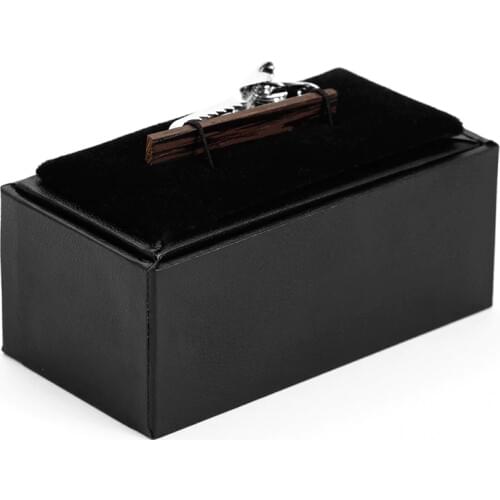 New Arrival Hand Made Cufflinks Box For Cufflinks And Tie Clips as a Gift Box 4 pcs a Lot