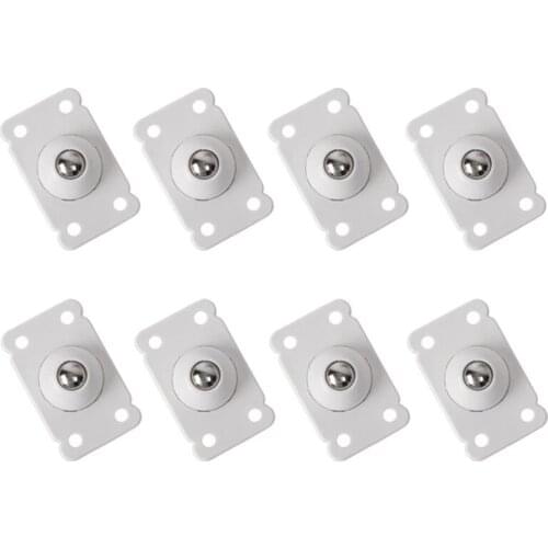 Hot Sale 4pcs Caster Pulley 360 Degrees Universal Wheel Sticky Low-noise Storage Box Roller, Stainless Steel Pulley