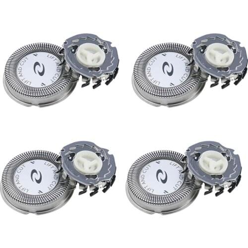 4Pcs Replacement Shaver Head Blade Cutters for Norelco HQ3 HQ30/HQ32/HQ36/HQ300, Silver