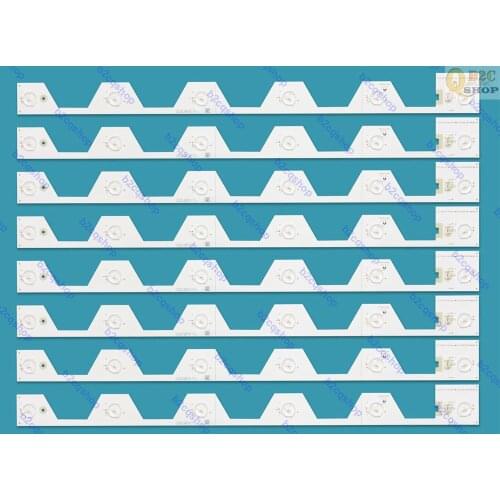 8pcs/set LED Lamp strip TV backlight KG7XFR 4C-LB5006-YH2 for TCL L50E5800A-UD /B50A658U