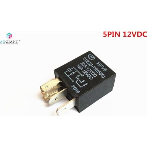 AZGIANT HFV6-012ZS-TR 5 feet 12V car air conditioner A/C fan headlight oil pump wiper control relay, car relay