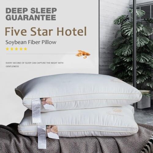 White Pillow Filling Neck Pillow Core for Sleeping Bed Pillow Soybean fiber Cushion Core Inner Home Home Textile