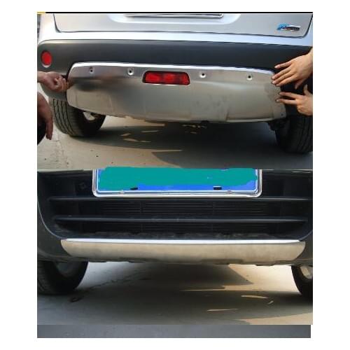 For the QASHQAI before and after the guard before and after the barrier QASHAI baffle Qiaoqi stainless stee ee