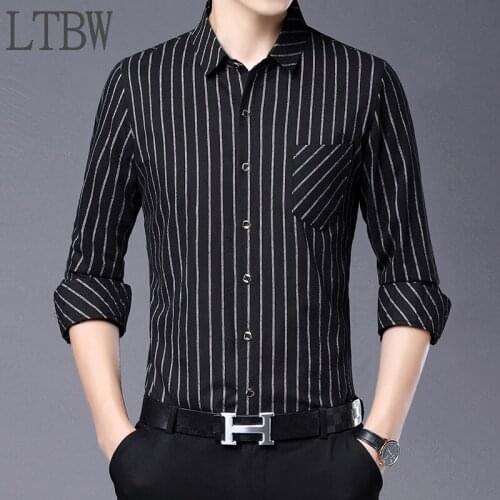 Мужские полосатые рубашки JOHMUVVE China At AliExpress