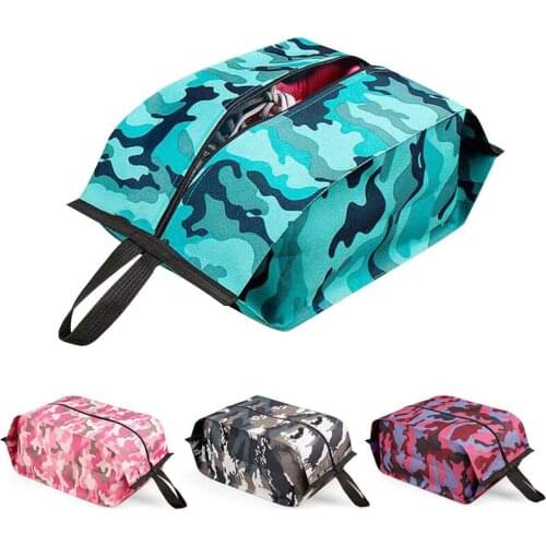 Camouflage Portable Waterproof Travel Shoe Bag Nylon Storage Bag Pouch Convenient Storage Organizer Shoes Sorting Organizer Bags