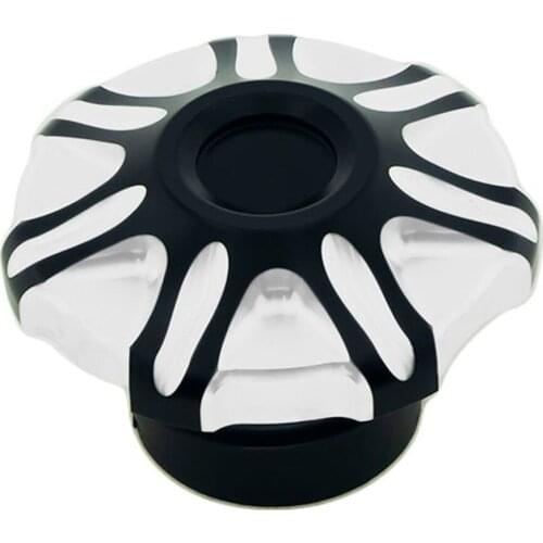 Motorcycle Black Durable CNC Gas Cap Vented Fuel Cap For Harley Sportster XL 883 1200 48