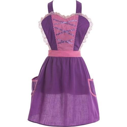 Family christmas clowns Mother and daughter clothes family matching clothes women Princess dresses women rapunzel aprons