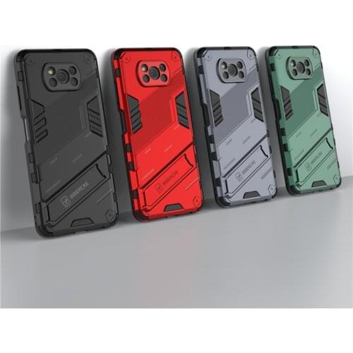 Hard Bumper Case For Xiaomi Poco X3 NFC Case Phone Holder Armor PC Back Case For Xiaomi Poco X3 NFC Cover For Xiaomi Poco X3 NFC