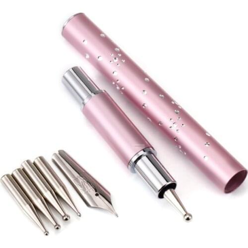 1 set nail art dotting pen with refill nail Lace line painting tools manicure accessories