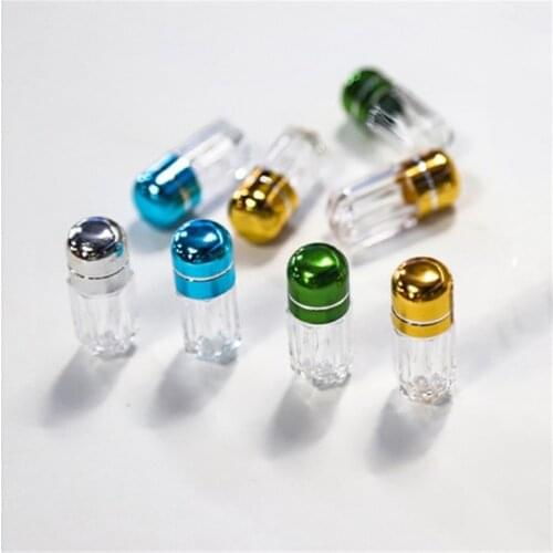 10 pcs Colorful Empty Clear Pill Case Plastic Bottle Drug Container Capsule Shell Weekly Tablet Medicine Splitters Holder Box