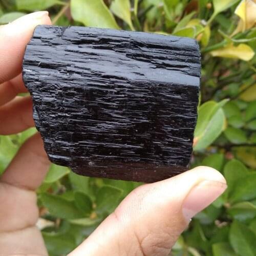 200g Large Rough Black Tourmaline Regular Grade Natural Raw Crystal Protection