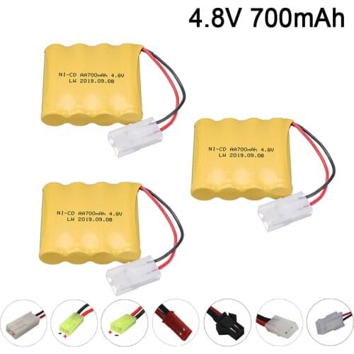4.8V 700mAh Ni-CD AA Rechargeable Battery Pack For Remote Control Toys Electric Car Nicd 4.8 V Volt Bateria