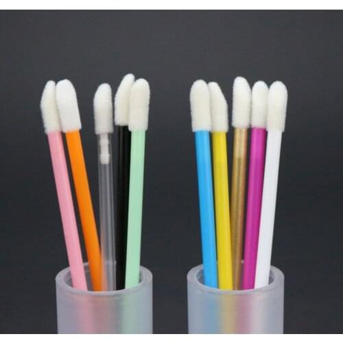 50/250/500/1000PCS Mix Colors Disposable Lip Brush Women Accessories Lipstick Gloss Wands Applicator Perfect Best Make Up Tools