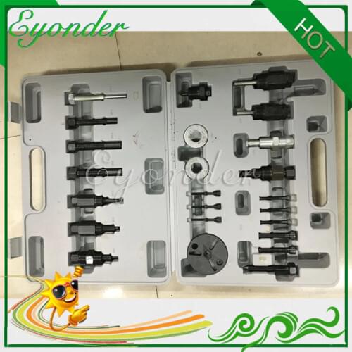 AC Auto A/C Air Conditioner Conditioning Compressor Clutch Pulley Hub Repair Puller Installer Pulling Installing Tool Set Kits
