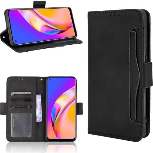 For Oppo A94 4G Case 6.43 inch Multi-function card slot Leather Book Flip Design Wallet Cover For Oppo A94 4G CPH2203 Case