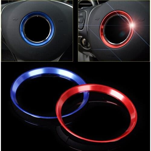 CITALL car-styling Steering Wheel Badge Ring Trim Cover for Mercedes Benz C GLA Class C180L C200 C260 W205 GLA200 2015 2016