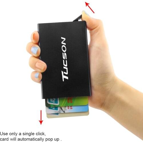 Business Bank Card Case CreditCard Car Card Package Holder Wallet Leather FOR Hyundai Tucson Solaris I30 Creta Ix35 I40 IX20