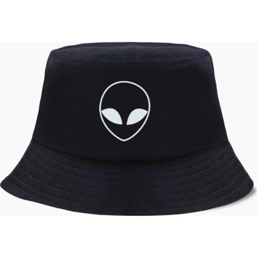 Alien Pocket Panama Cap Bucket Hats Fishing Hat Women Men Bob Fisherman Caps Cotton Wide Brim Chapeau Sun Prevent Street Wear
