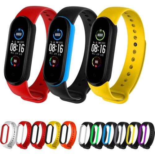 Colorful Silicone Strap For Xiaomi Mi Band 5 Bracelet Replacement Wrist Band For Xiaomi MiBand 5 Watchbands