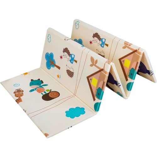Children Play Mat Toddler Thick Climbing Pad Foldable Childrens Carpet Cartoon Double-sided Soft Kids Rug Waterproof Mats