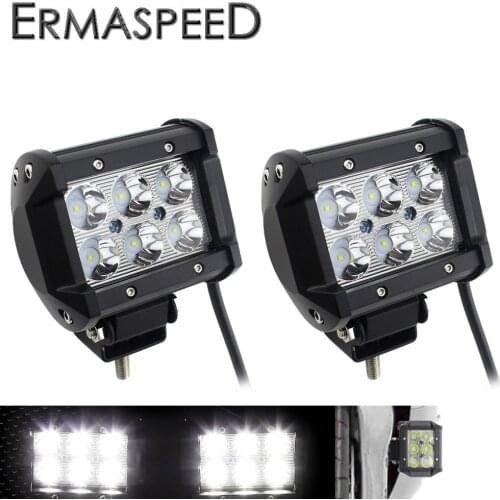 2Pcs Motorcycle LED Headlight 18W IP67 Waterproof Work Light LED Headlight Fog Lights Motorcycle Headlamp For Off Road Moto Car