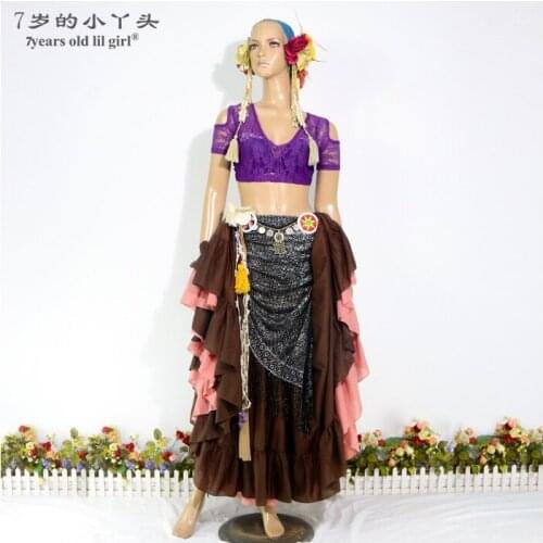 Iace Belly Dance Top Ats Tribal Choli Drop Short Sleeve Womens Costume BAA11 15