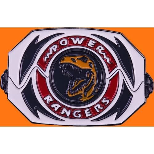 Mighty Morphin Power Rangers Metal Cartoon Brooch Backpack Interesting Enamel Pins Backpack Hat Bag Decorate Badges