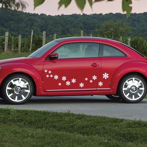 Car decal side door flowers jasmine cartoon graphic vinyl car sticker custom fit for all car