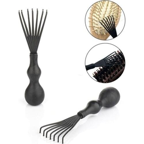 New Hair Comb Brush Cleaning Remover Embedded Handle Tool Comb Hair Brush Cleaner Useful Comb Accessories