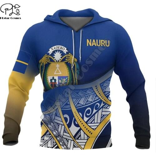 NewFashion Nauru Micronesia Island Country Flag Tribal Culture Retro Pullover 3DPrint Men/Women Autumn Colorful Funny Hoodies 25