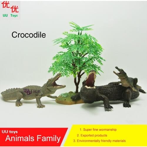 Hot toys: Crocodile family pack Simulation model Animals kids toys children educational props Action Figures