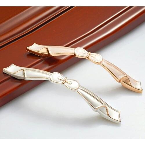 Retro Vintage Rhinestone European Luxury Gold Sand Silver Furniture Hardware Closet Bookcase Wine Cabinet Door Zinc Alloy Handle