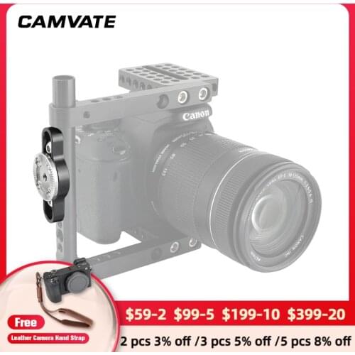 CAMVATE Standard ARRI Rosette Connecting Mount With M6 Female Thread & 1/4" Mounting Groove Both Sides C2572