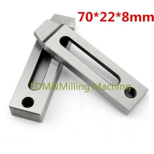 CNC Wire EDM Cutter Stainless Steel Jig Holder Clamp 70x22x8mm M8 Screw Claw For Sodick DWC Wire Cut EDM Machine