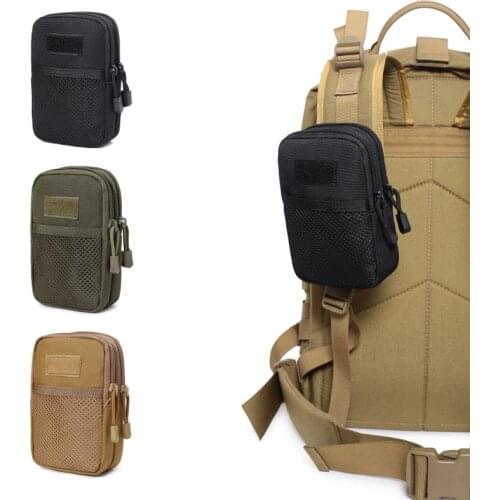 Outdoor backpack shoulder strap hanging bag mobile phone accessory bag military fan tool bag combination storage sundries bag