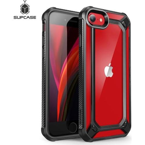 SUPCASE For iPhone SE 2020 Case For iPhone 7/8 Case EXO Series Premium Hybrid Protective Clear PC + TPU Bumper Case Back Cover