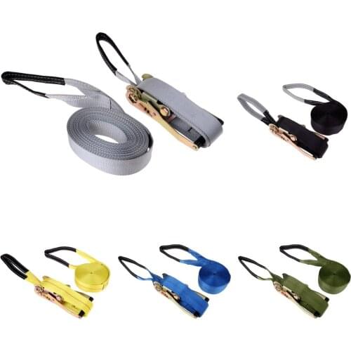 Heavy Duty Slackline Kit 36ft x 2'' Webbing Rope & Tension Ratchet for Garden