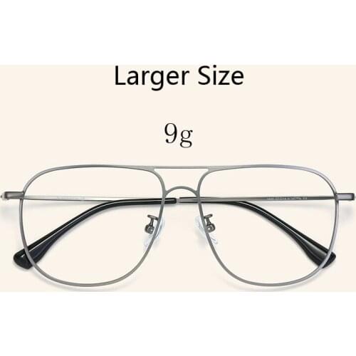 Titanium Oversized Glasses Men Vintage Square Glasses Frame Women Retro Larger Size Eyewear Man Optical Eyeglasses Frames Oculos